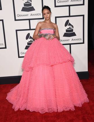 Feb. 8, 2015 - Los Angeles, California, U.S. - Rihanna arrives for the 57th Annual Grammy Awards at Staples Center. - ZUMAo05