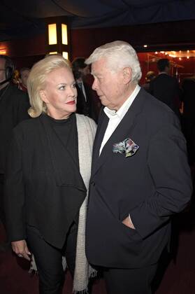 Angelika Milster und Peter Weck bei der Verleihung des Deutschen Musical Theater Preises 2015 im TIPI am Kanzleramt. Berlin, 26.10.2015 Foto:xFredericx xFuturexImage