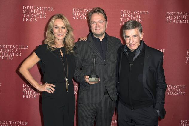 Caroline Beil, Marc Schubring und Rolf Kühn bei der Verleihung des Deutschen Musical Theater Preises 2015 im TIPI am Kanzleramt. Berlin, 26.10.2015 Foto:xFredericx xFuturexImage