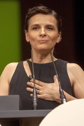 Juliette Binoche bei der Closing Ceremony mit Preisverleihung auf dem 60. Valladolid International Film Festival im Teatro Calderon. Valladolid, 31.10.2015 Juliette Binoche 