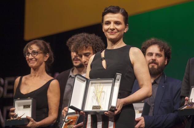 Juliette Binoche bei der Closing Ceremony mit Preisverleihung auf dem 60. Valladolid International Film Festival im Teatro Calderon. Valladolid, 31.10.2015 Juliette Binoche 