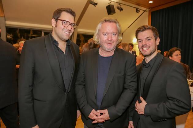 03.11.2015, Wiener Urania, Österreichischer Kabarettpreis 2015, Verleihungs-Gala im Bild: Flo u. Wisch, Gregor Seberg