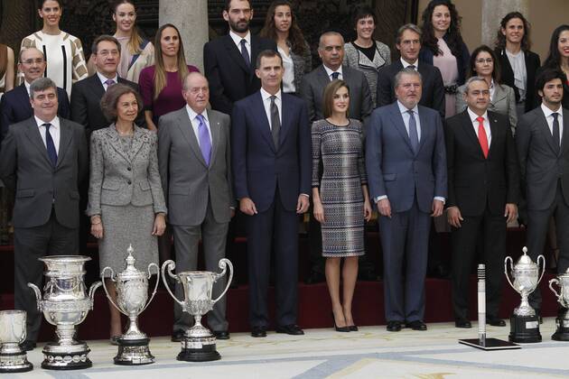 Entrega de los premios nacionales del deporte 2014 261 cordon press reina letizia rey juan carlos rey felipe reina sofia Royal family attending the National Sports Awards in Madrid 