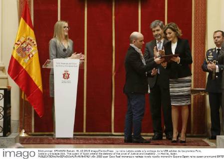 La reina Letizia asiste a la entrega de la VIII edicion de los premios Foro, Justicia y Discapacidad. The queen of Spain attend the delivery of the prize of Justice and Disability , in Madrid, Spain. 