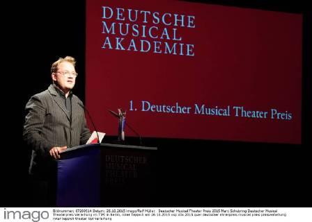 Deutscher Musical Theater Preis 2015 Marc Schubring Deutscher Musical Theaterpreis Verleihung im TIPI in Berlin, roter Teppich am 26.10.2015