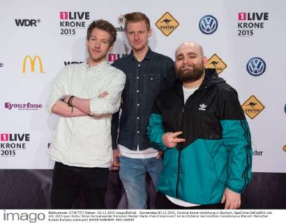 Donnerstag 03.12.2015, Einslive Krone Verleihung in Bochum, ApeCrime DeFodi001