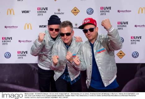 Donnerstag 03.12.2015, Einslive Krone Verleihung in Bochum, Fettes Brot DeFodi001
