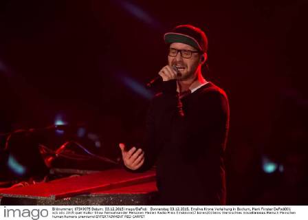 Donnerstag 03.12.2015, Einslive Krone Verleihung in Bochum, Mark Forster DeFodi001
