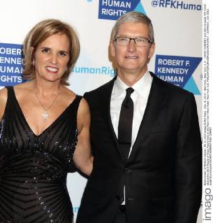 Dec. 8, 2015 - New York, New York, U.S. - KERRY KENNEDY and CEO of Apple TIM COOK attend the 2015 Ripple of Hope Award held at the New York Hilton Hotel. New York U.S. - ZUMAk03_