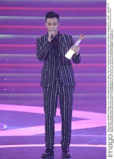 Top Ten Chinese Gold Songs Award in Hongkong HONG KONG, CHINA - JANUARY 07: (CHINA OUT) Singer Pakho Chau Pak Ho poses onstage during the 38th Top Ten Chinese Gold Songs Award on January 7, 2016 in Hong Kong, China.  CFP22366068sp