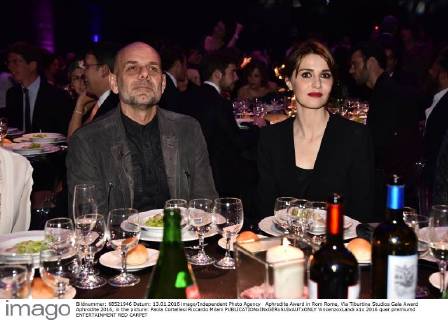 Aphrodite Award in Rom Rome, Via Tiburtina Studios Gala Award Aphrodite 2016, in the picture: Paola Cortellesi Riccardo Milani  VincenzoxLandi
