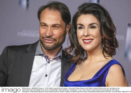 Alexander-Klaus Stecher mit Gattin Judith Williams bei der Verleihung des Deutschen Fernsehpreises 2016 in den Düsseldorfer Rheinterrassen. Düsseldorf, 13.01.2016 Foto:xC.xHardtx xFuturexImage