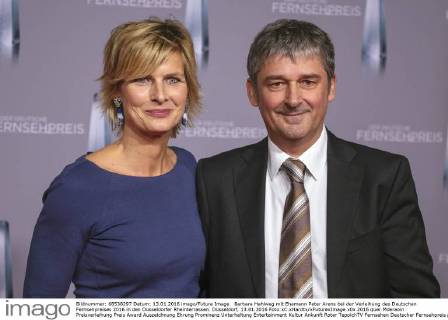 Barbara Hahlweg mit Ehemann Peter Arens bei der Verleihung des Deutschen Fernsehpreises 2016 in den Düsseldorfer Rheinterrassen. Düsseldorf, 13.01.2016 Foto:xC.xHardtx xFuturexImage