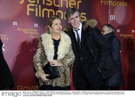 Michaela May mit Ehemann Bernd Schadewald Verleihung des Bayerische Filmpreis 2015 Preis, Auszeichnung, Ehrung Prinzregententheater München 15. Januar 2016