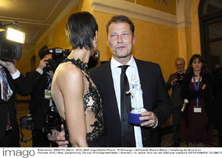 Til Schweiger mit Freundin Marlene Shirley Verleihung des Bayerische Filmpreis 2015 Preis, Auszeichnung, Ehrung Prinzregententheater München 15. Januar 2016