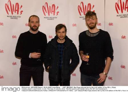 - LINT, BELGIUM: Bed Rugs pictured during the ninth edition of the MIA s (Music Industry Award) award show, in Lint, Thursday 21 January 2016. The MIA awards are handed out by the VRT and Kunstenpunt.  JAMESxARTHURxGEKIERE 04778692