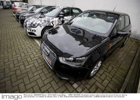 - GENT, BELGIUM: Illustration picture taken during the launch of new car sharing service Bolides, on Tuesday 26 January 2016, in Gent. JASPERxJACOBS 04781872