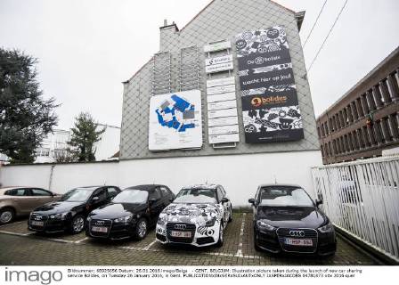 - GENT, BELGIUM: Illustration picture taken during the launch of new car sharing service Bolides, on Tuesday 26 January 2016, in Gent. JASPERxJACOBS 04781873
