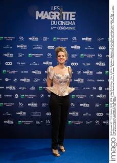 Feb. 6, 2016 - Brussels, Belgium - Charline Vanhoenacker, journalist, at the Magritte who awards the best of the Belgian French Speaking Industry. Brussels Belgium - ZUMAp133