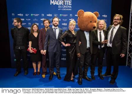 Bilder des Tages Feb. 6, 2016 - Brussels, Belgium - The team of the movie The Brown Bear , at the Magritte who awards the best of the Belgian French Speaking Industry. Brussels Belgium - ZUMAp133