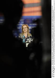 Jurypräsidentin Meryl Streep während der Pressekonferenz mit der Internationalen Jury der 66. Internationalen Filmfestspiele Berlin 66. Internationale Filmfestspiele in Berlin IFB2016