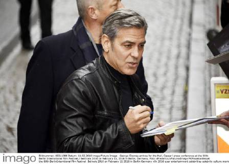 George Clooney arrives for the Hail, Caesar! press conference at the 66th Berlin International Film Festival Berlinale 2016 on February 11, 2016 in Berlin, Germany. Foto:xFredericx xFuturexImage