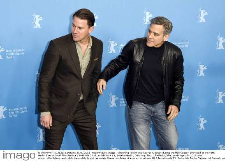 Channing Tatum and George Clooney during the Hail Caesar! photocall at the 66th Berlin International Film Festival Berlinale 2016 on February 11, 2016 in Berlin, Germany. Foto:xFredericx xFuturexImage