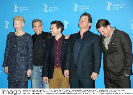 204735 Thomas Bohlen Starface 2016-02-11 Berlin Allemagne 6th Berlinale. Berlin International Film Festival. Photocall du film Hail Cesar! . Clooney, George; Swinton, Tilda; Brolin, Josh; Tatum, Channing; Ehrenreich, Alden  Copyright: xThomasxBohlenx xStarfacex STAR_204735_009