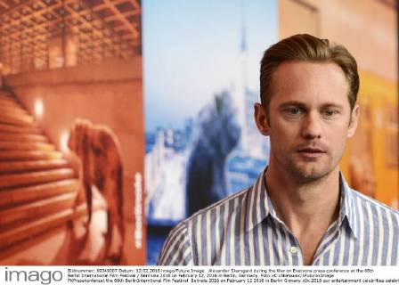 Alexander Skarsgard during the War on Everyone press conference at the 66th Berlin International Film Festival Berlinale 2016 on February 12, 2016 in Berlin, Germany. Foto:xC.xNiehausx xFuturexImage