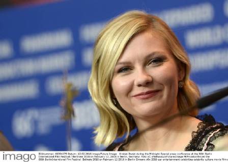 Kirsten Dunst during the Midnight Special press conference at the 66th Berlin International Film Festival Berlinale 2016 on February 12, 2016 in Berlin, Germany. Foto:xC.xNiehausx xFuturexImage