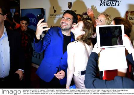 Elyas M Barek, Karoline Herfurth and Katja Riemann at the Medienboard Reception 2016 during the 66th Berlin International Film Festival Berlinale 2016 at The Ritz-Carlton hotel on February 13, 2016 in Berlin, Germany. Foto:xFredericx xFuturexImage