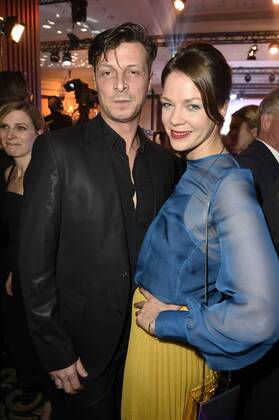 Jessica Schwarz and boyfriend Markus Selikovsky at the Medienboard Reception 2016 during the 66th Berlin International Film Festival Berlinale 2016 at The Ritz-Carlton hotel on February 13, 2016 in Berlin, Germany. Foto:xFredericx xFuturexImage