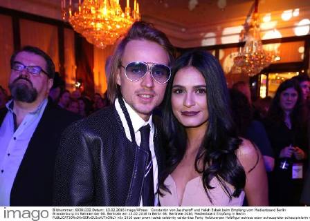 Constantin von Jascheroff und Haleh Esbak beim Empfang vom Medienboard Berlin Brandenburg im Rahmen der 66. Berlinale am 13.02.2016 in Berlin 66. Berlinale 2016, Medienboard Empfang in Berlin 