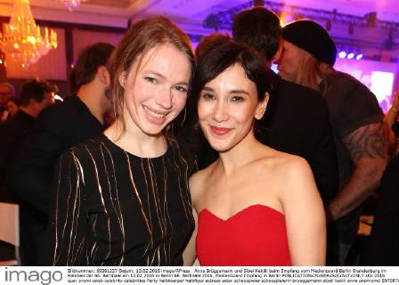 Anna Brüggemann und Sibel Kekilli beim Empfang vom Medienboard Berlin Brandenburg im Rahmen der 66. Berlinale am 13.02.2016 in Berlin 66. Berlinale 2016, Medienboard Empfang in Berlin 