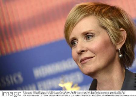 Cynthia Nixon during the A Quiet Passion press conference at the 66th Berlin International Film Festival Berlinale 2016 on February 14, 2016 in Berlin, Germany. Foto:xC.xNiehausx xFuturexImage