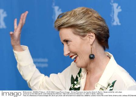 Emma Thompson during the Alone In Berlin Jeder stirbt für sich allein photocall at the 66th Berlin International Film Festival Berlinale 2016 on February 15, 2016 in Berlin, Germany. Foto:xC.xNiehausx xFuturexImage
