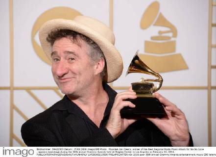 Musician Jon Cleary, winner of the Best Regional Roots Music Album for Go Go Juice , appears backstage during the 58th annual Grammy Awards held at Staples Center in Los Angeles on February 15, 2016.  LAP20160215838 PHILxMCCARTEN