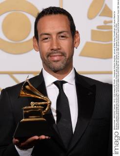 Composer Antonio Sanchez, winner of Best Score Soundtrack for Visual Media for Birdman, appears backstage during the 58th annual Grammy Awards held at Staples Center in Los Angeles on February 15, 2016.  LAP20160215844 PHILxMCCARTEN