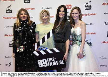 Ursula Karven, Anika Decker, Bettina Zimmermann und Inez Bjerg David beim 99Fire-Films-Award 2016 im Rahmen der Berlinale 2016 66. Internationale Filmfestspiele Berlin im Admiralspalast. Berlin, 18.02.2016 Foto:xFredericx xFuturexImage