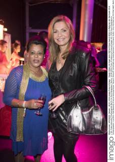 Maren Gilzer mit Gast beim 99Fire-Films-Award 2016 im Rahmen der Berlinale 2016 66. Internationale Filmfestspiele Berlin im Admiralspalast. Berlin, 18.02.2016 Foto:xFredericx xFuturexImage