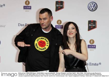 Michael Michalsky und Sibel Kekilli - Echo 2011 - 20.Verleihung des Deutschen Musikpreis in der Messe Berlin am 24.03.2011. Echo 2011