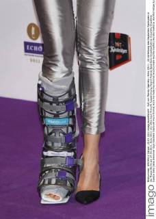 Fuß von Mandy Capristo - Echo 2011 - 20.Verleihung des Deutschen Musikpreis in der Messe Berlin am 24.03.2011. Echo 2011