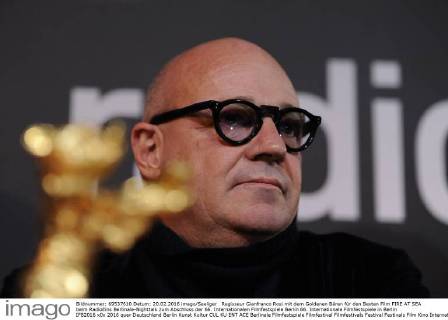 Regisseur Gianfranco Rosi mit dem Goldenen Bären für den Besten Film FIRE AT SEA beim RadioEins Berlinale-Nighttalk zum Abschluss der 66. Internationalen Filmfestspiele Berlin 66. Internationale Filmfestspiele in Berlin IFB2016
