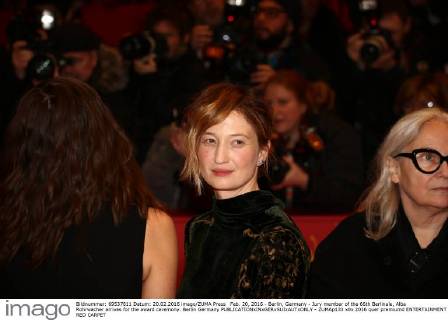 Feb. 20, 2016 - Berlin, Germany - Jury member of the 66th Berlinale, Alba Rohrwacher arrives for the award ceremony. Berlin Germany - ZUMAp133