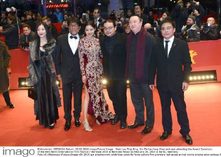 Mark Lee Ping-Bing, Xin Zhi Lei,Yang Chao and cast attending the Award Ceremony of the 66th Berlin International Film Festival Berlinale 2016 at Berlinale Palast on February 20, 2016 in Berlin, Germany. Foto:xC.xNiehausx xFuturexImage