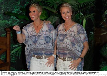 Sonja Zietlow - Enthuellung ihrer Wachsfigur bei Madame Tussauds Berlin am 22.02.1016. Sonja Zietlow - Wachsfigur