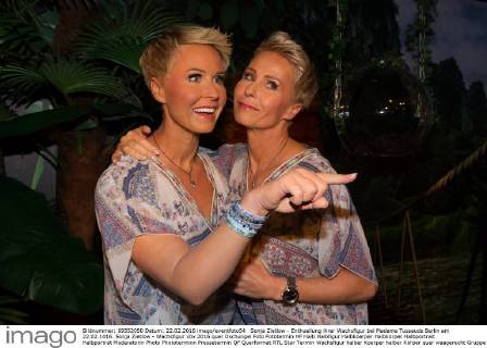 Sonja Zietlow - Enthuellung ihrer Wachsfigur bei Madame Tussauds Berlin am 22.02.1016. Sonja Zietlow - Wachsfigur