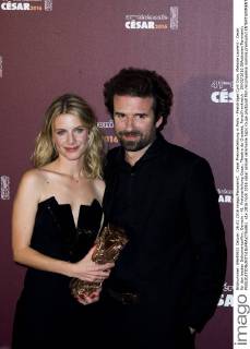 Cesar Preisverleihung in Paris - Preisträger Cyril Dion, Melanie Laurent - Cesar für den besten Dokumentarfilm, Demain - 41. Preisverleihung Cesar, Theatre du Chatelet, Paris Frankreich - 26 02 2016 JBAutissier Panoramic 