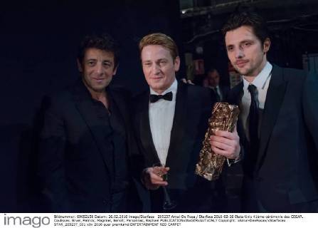 205237 Arnal-De Rosa Starface 2016-02-26 Etats-Unis 41ème cérémonie des CESAR. Coulisses. Bruel, Patrick; Magimel, Benoît; Personnaz, Raphael  Copyright: xArnal-DexRosax xStarfacex STAR_205237_031