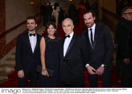 205236 Arnal-De Rosa Starface 2016-02-26 Paris France 41ème cérémonie des CESAR: Arrivées dans le hall du théâtre du Châtelet. Terzian, Alain; Hidalgo, Anne; Vicherat, Mathias  Copyright: xArnal-DexRosax xStarfacex STAR_205236_011